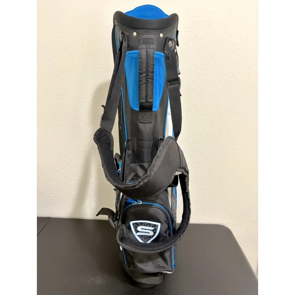 Callaway Strata Blue Golf Stand Carry Sunday Bag 7 Way Divider 5 Pocket No Cover